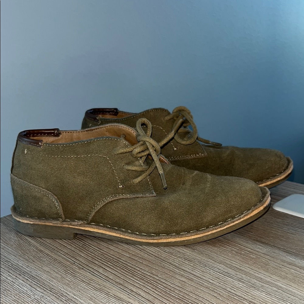 Kenneth Cole New York Tan Leather Lace Up Dress Shoes